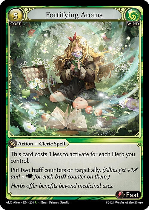 Image for Fortifying Aroma (220) (Alchemical Revolution Alter Edition) (ALC Alter) - Grand Archive TCG