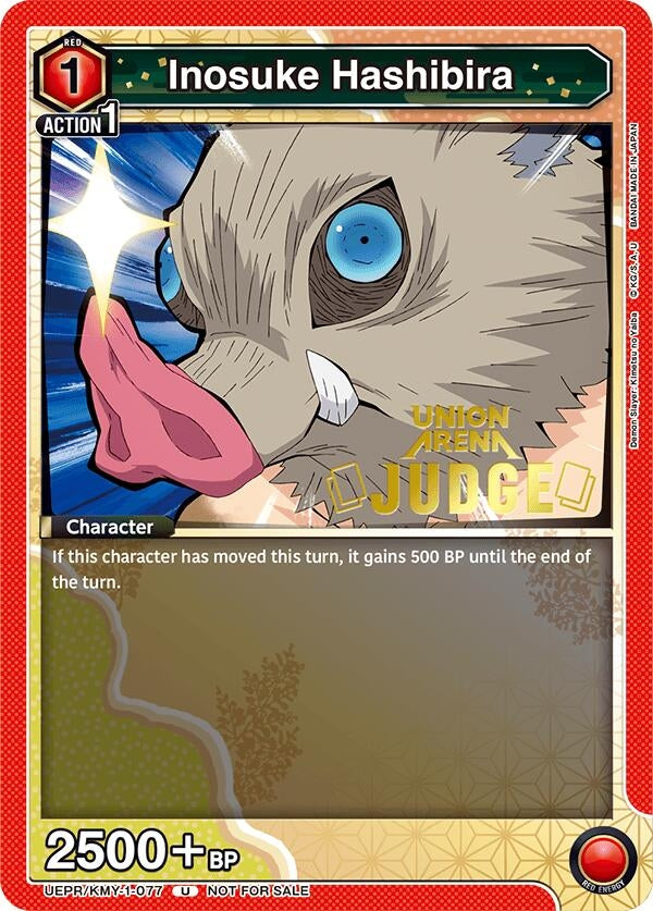 Image for Inosuke Hashibira (Judge Pack) (UEPR/KMY-1-077) (Union Arena Promotion Cards) (UEPR) - Union Arena