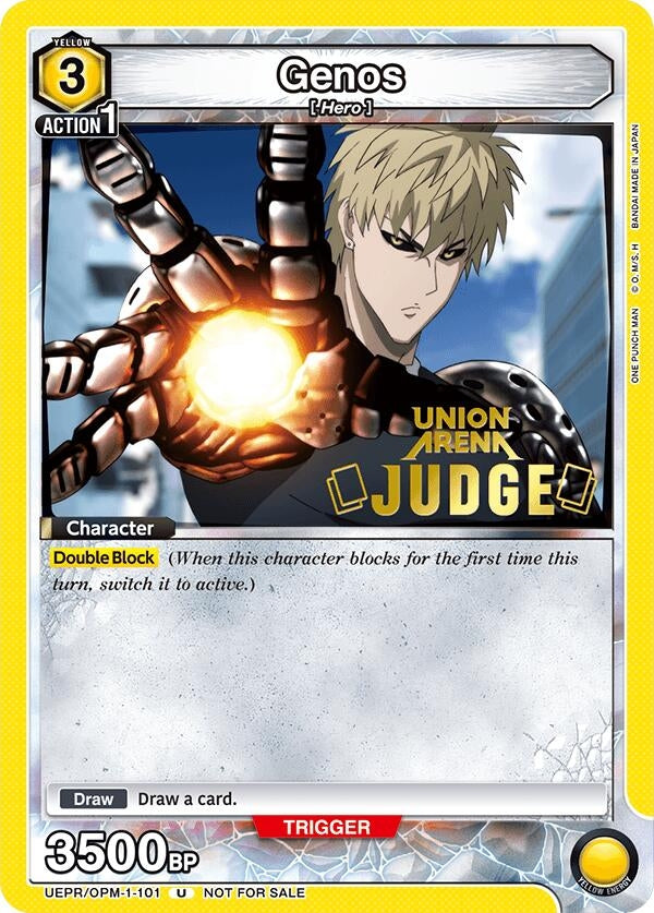 Image for Genos (Judge Pack) (UEPR/OPM-1-101) (Union Arena Promotion Cards) (UEPR) - Union Arena