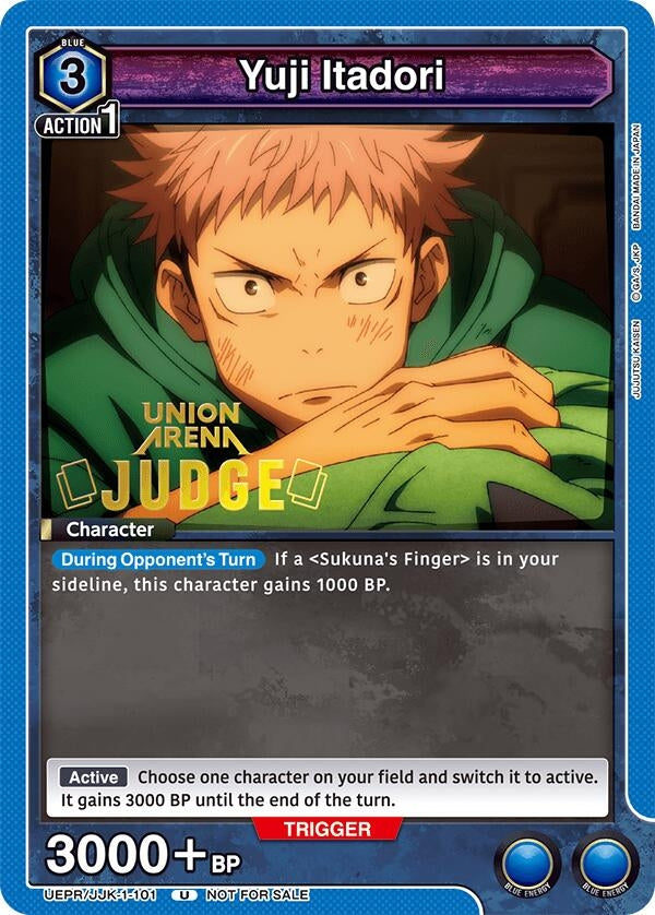 Image for Yuji Itadori (101) (Judge Pack) (UEPR/JJK-1-101) (Union Arena Promotion Cards) (UEPR) - Union Arena