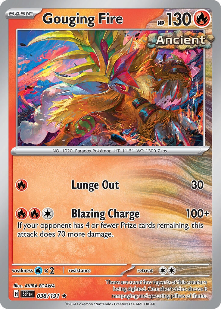 Image for Gouging Fire (038/191) (Deck Exclusives) (PR) - Pokemon