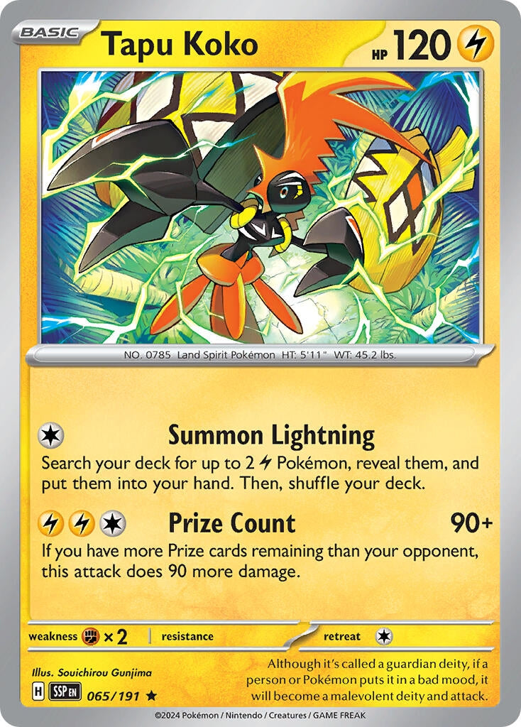 Image for Tapu Koko (065/191) (Deck Exclusives) (PR) - Pokemon