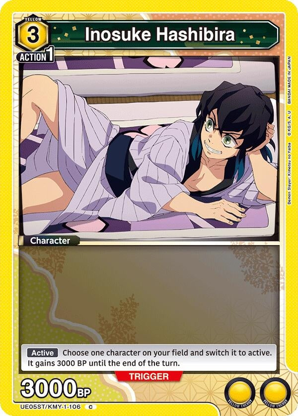 Image for Inosuke Hashibira (106) (UE05ST/KMY-1-106) (UE05ST: Demon Slayer: Kimetsu no Yaiba Starter Deck) (UE05ST) - Union Arena
