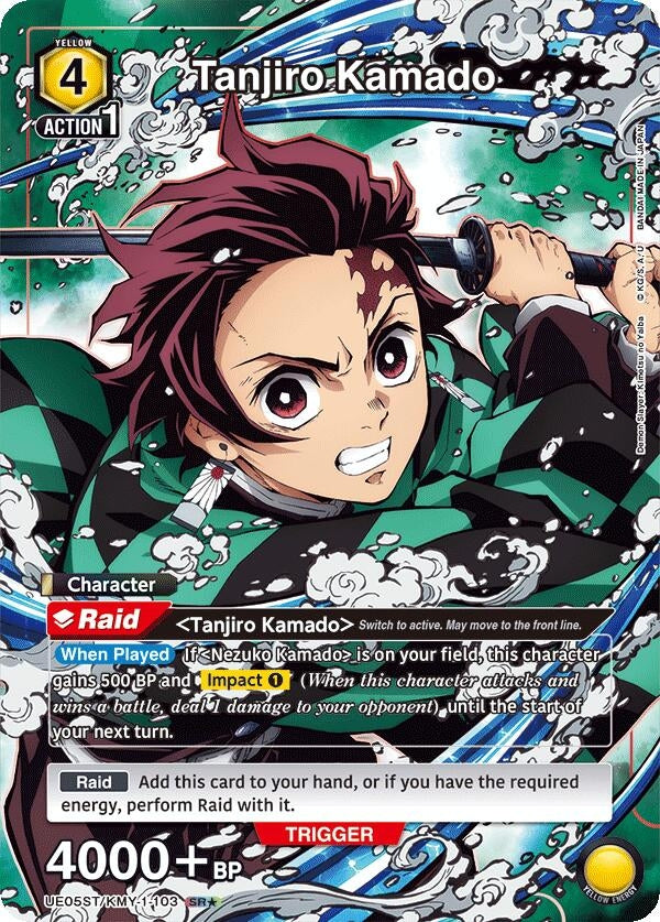 Image for Tanjiro Kamado (103) (SR*) (UE05ST/KMY-1-103) (UE05ST: Demon Slayer: Kimetsu no Yaiba Starter Deck) (UE05ST) - Union Arena