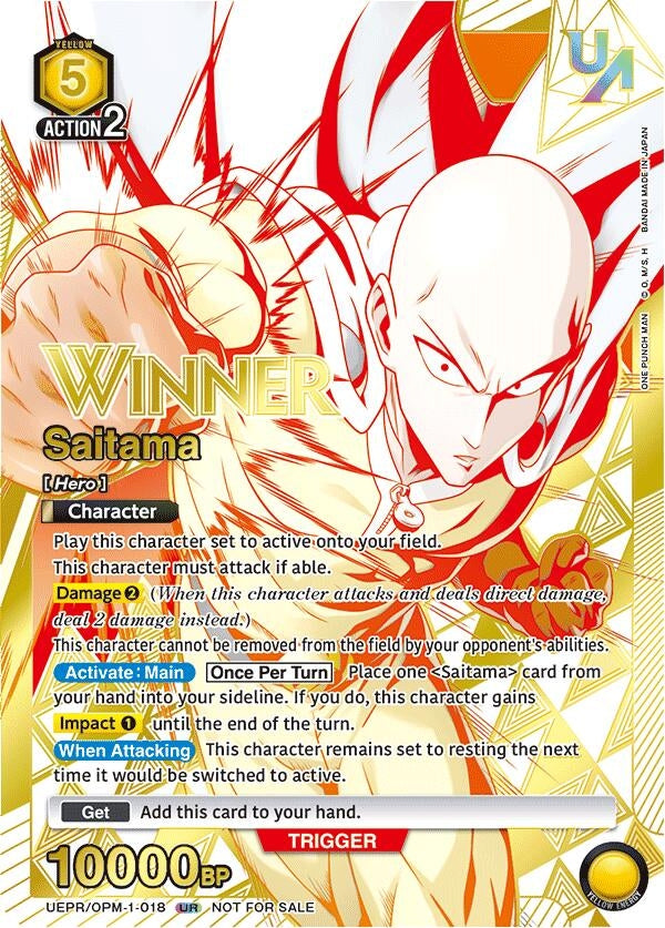 Image for Saitama (018) (Winner) (UEPR/OPM-1-018) (Union Arena Promotion Cards) (UEPR) - Union Arena