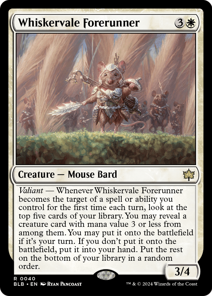 Whiskervale Forerunner (BLB-040) [Bloomburrow] Foil