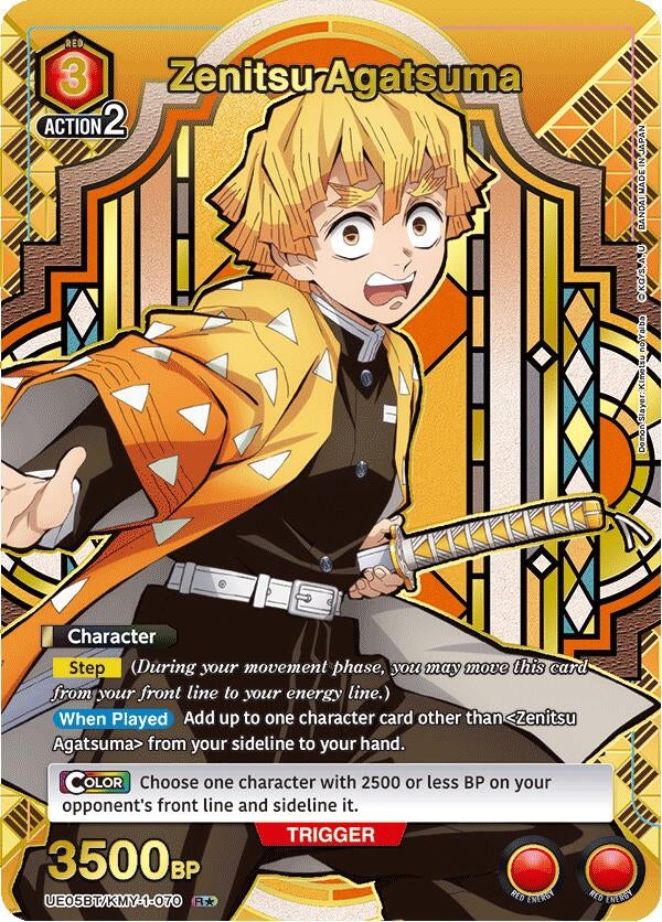 Image for Zenitsu Agatsuma (070) (R*) (UE05BT/KMY-1-070) (UE05BT: Demon Slayer: Kimetsu no Yaiba) (UE05BT) - Union Arena