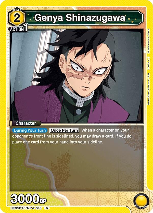 Image for Genya Shinazugawa (013) (UE05BT/KMY-1-013) (UE05BT: Demon Slayer: Kimetsu no Yaiba) (UE05BT) - Union Arena