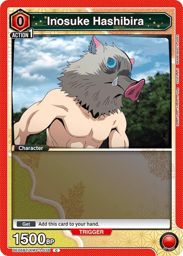 Image for Inosuke Hashibira (076) (UE05BT/KMY-1-076) (UE05BT: Demon Slayer: Kimetsu no Yaiba) (UE05BT) - Union Arena