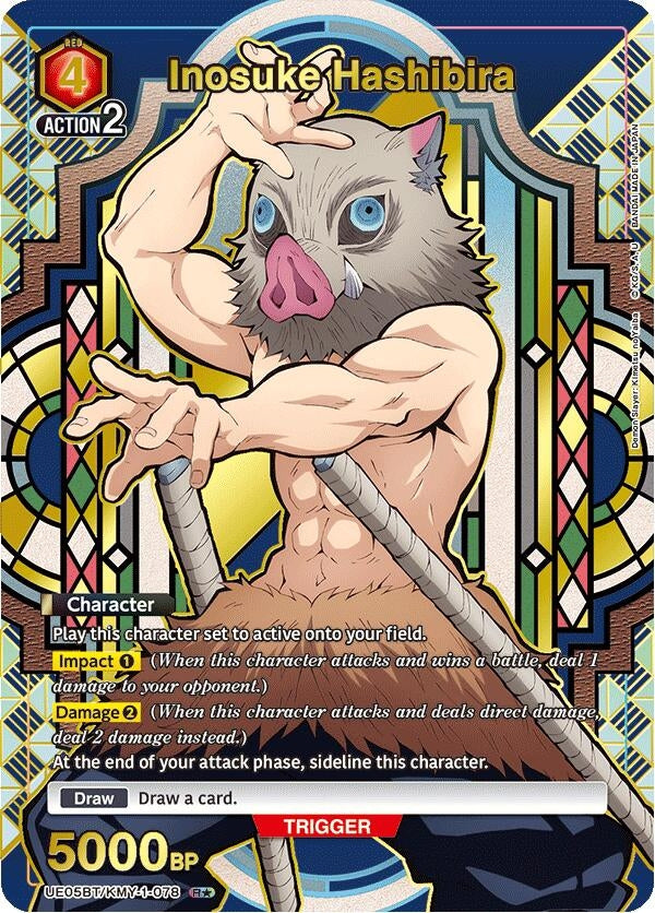 Image for Inosuke Hashibira (078) (R*) (UE05BT/KMY-1-078) (UE05BT: Demon Slayer: Kimetsu no Yaiba) (UE05BT) - Union Arena