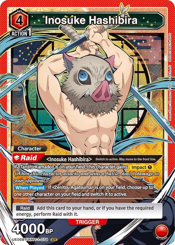Image for Inosuke Hashibira (079) (UE05BT/KMY-1-079) (UE05BT: Demon Slayer: Kimetsu no Yaiba) (UE05BT) - Union Arena