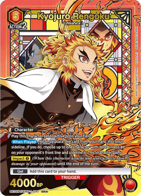 Image for Kyojuro Rengoku (090) (SR*) (UE05BT/KMY-1-090) (UE05BT: Demon Slayer: Kimetsu no Yaiba) (UE05BT) - Union Arena