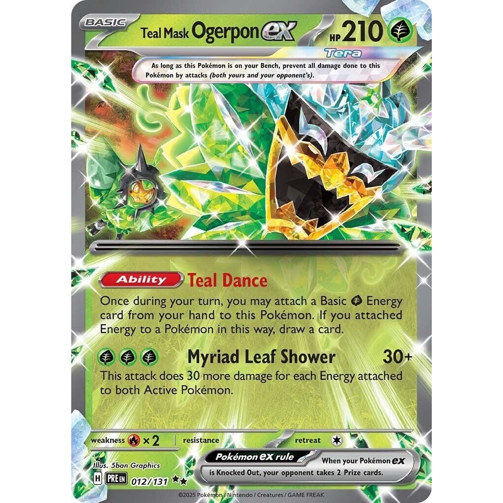 Teal Mask Ogerpon ex (012/131) (SV: Prismatic Evolutions) - PokeBox USA
