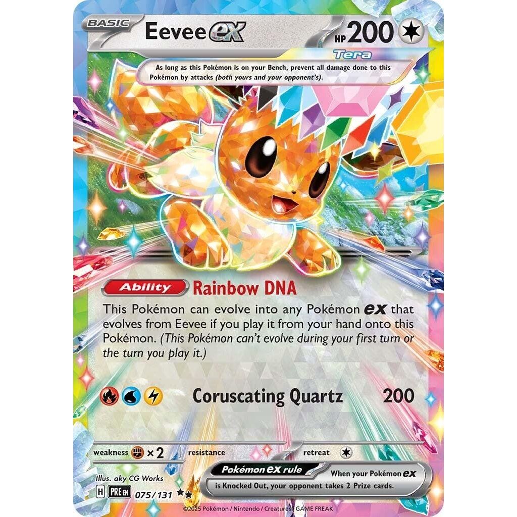 Eevee ex (075/131) (SV: Prismatic Evolutions) - PokeBox USA