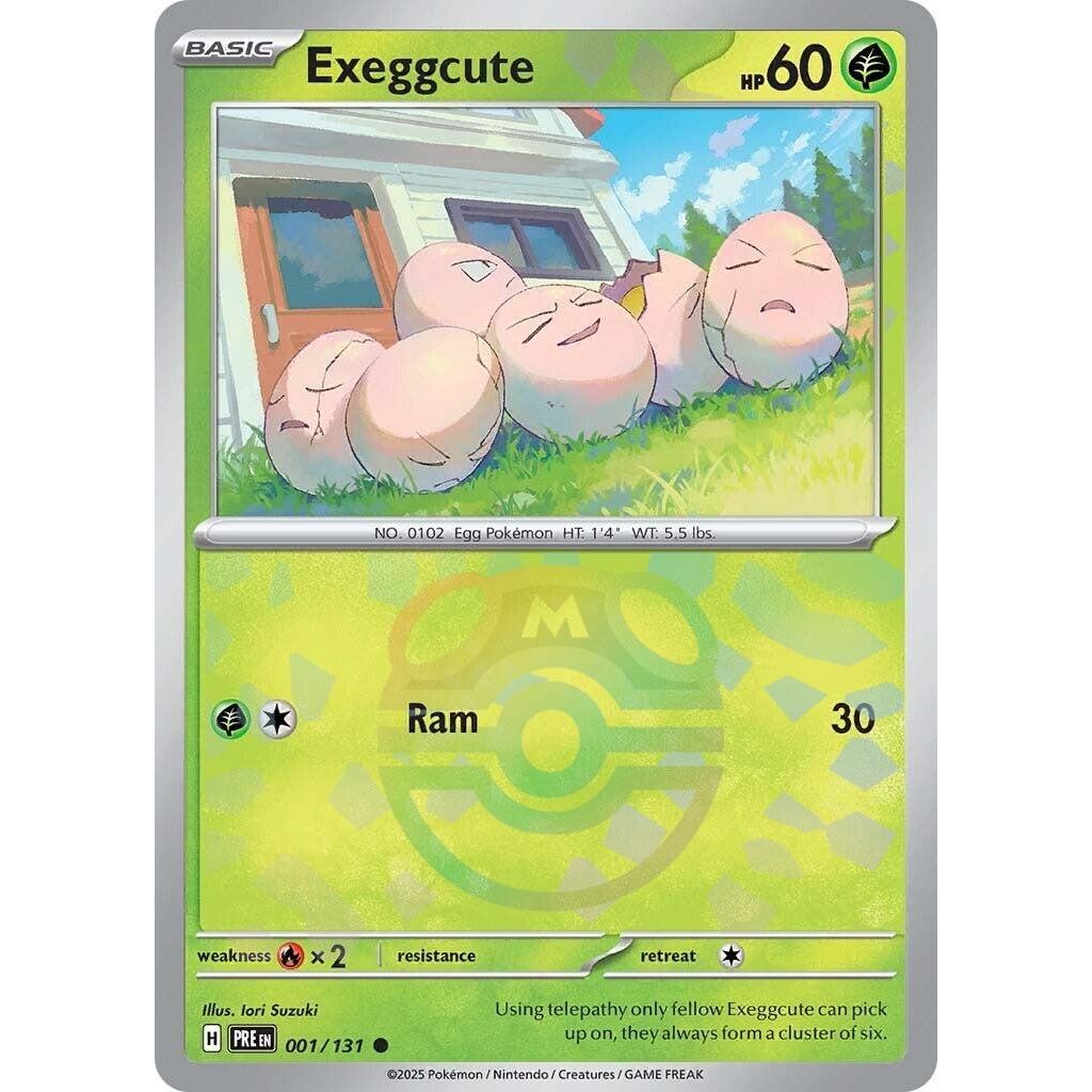 Exeggcute (Master Ball Pattern) (001/131) (SV: Prismatic Evolutions) - PokeBox USA