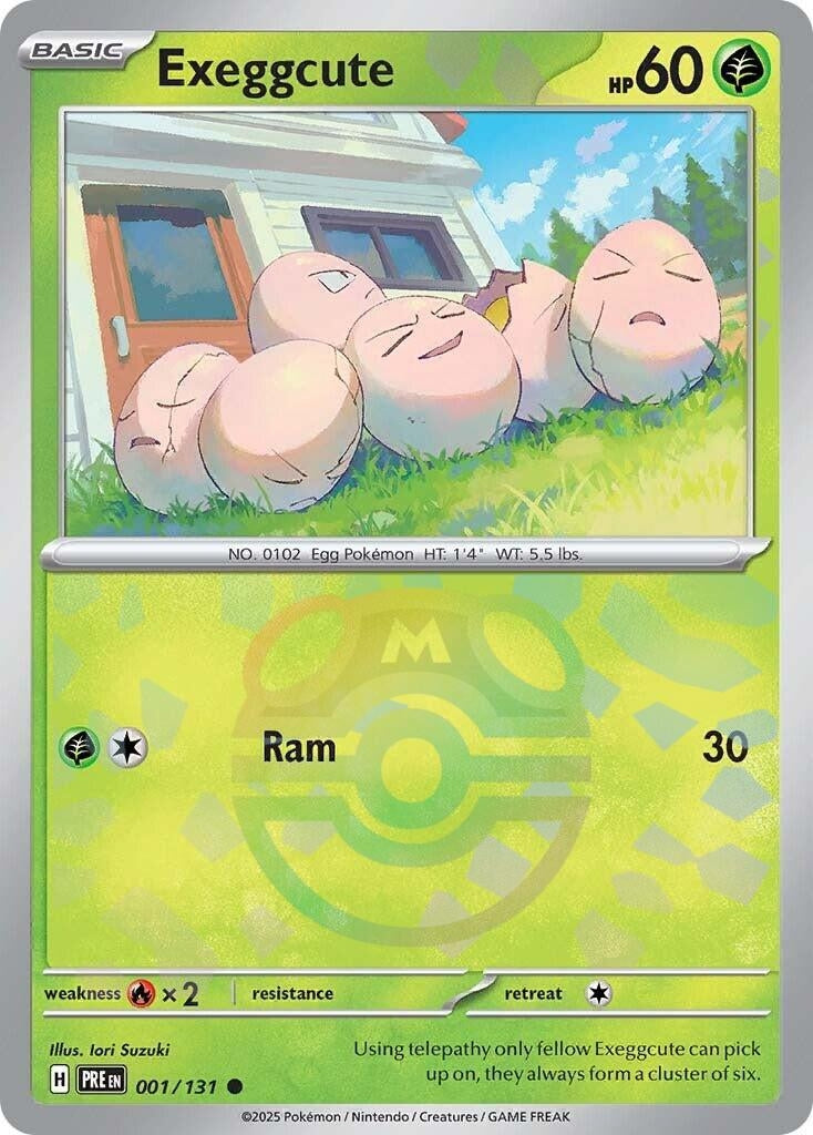 Exeggcute (Master Ball Pattern) (001/131) (SV: Prismatic Evolutions)