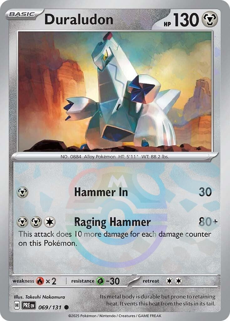 Image for Duraludon (Master Ball Pattern) (069/131) (SV: Prismatic Evolutions) - Pokemon
