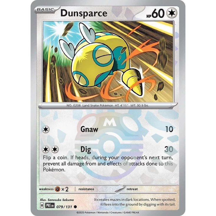 Dunsparce (Master Ball Pattern) (079/131) (SV: Prismatic Evolutions) - PokeBox USA