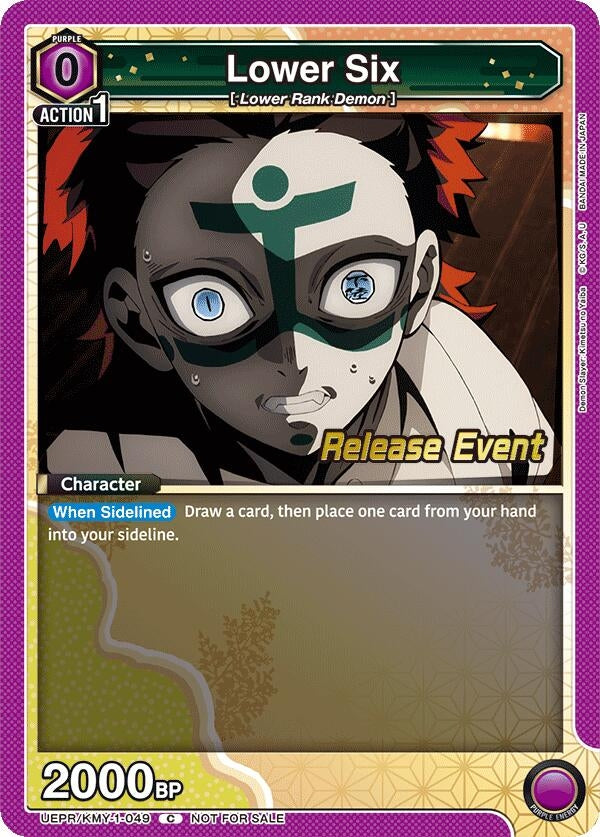 Image for Lower Six (UEPR/KMY-1-049) (UE05BT: Demon Slayer: Kimetsu no Yaiba Release Event Cards) (UE05BT_RE) - Union Arena