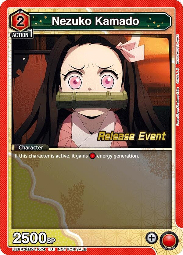 Image for Nezuko Kamado (074) (UEPR/KMY-1-074) (UE05BT: Demon Slayer: Kimetsu no Yaiba Release Event Cards) (UE05BT_RE) - Union Arena