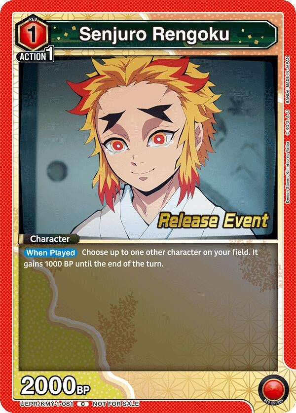 Image for Senjuro Rengoku (UEPR/KMY-1-081) (UE05BT: Demon Slayer: Kimetsu no Yaiba Release Event Cards) (UE05BT_RE) - Union Arena
