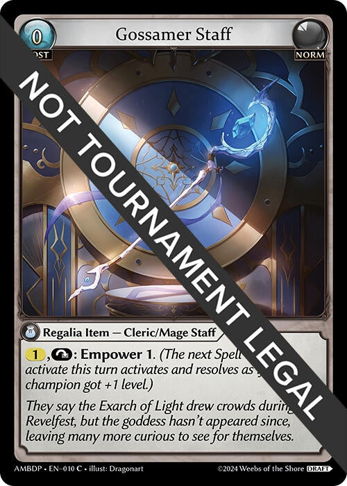 Image for Gossamer Staff (010) (Mortal Ambition Draft Pack) (AMBDP) - Grand Archive TCG