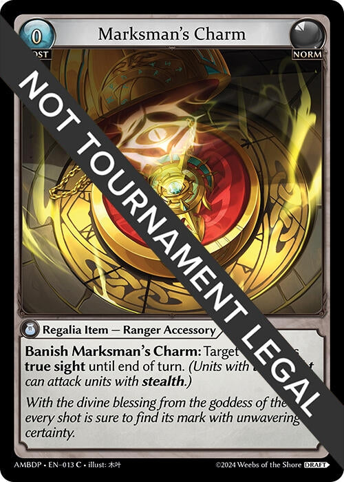Image for Marksman's Charm (013) (Mortal Ambition Draft Pack) (AMBDP) - Grand Archive TCG