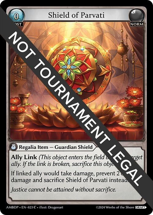 Image for Shield of Parvati (023) (Mortal Ambition Draft Pack) (AMBDP) - Grand Archive TCG