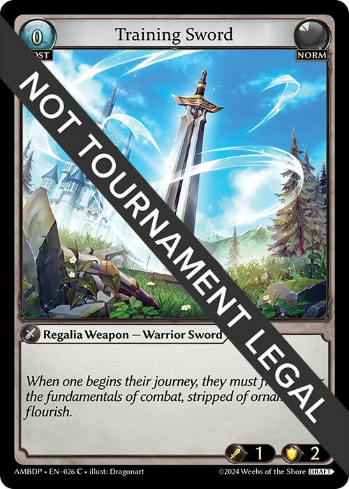 Image for Training Sword (026) (Mortal Ambition Draft Pack) (AMBDP) - Grand Archive TCG