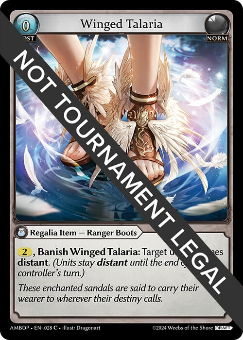 Image for Winged Talaria (028) (Mortal Ambition Draft Pack) (AMBDP) - Grand Archive TCG