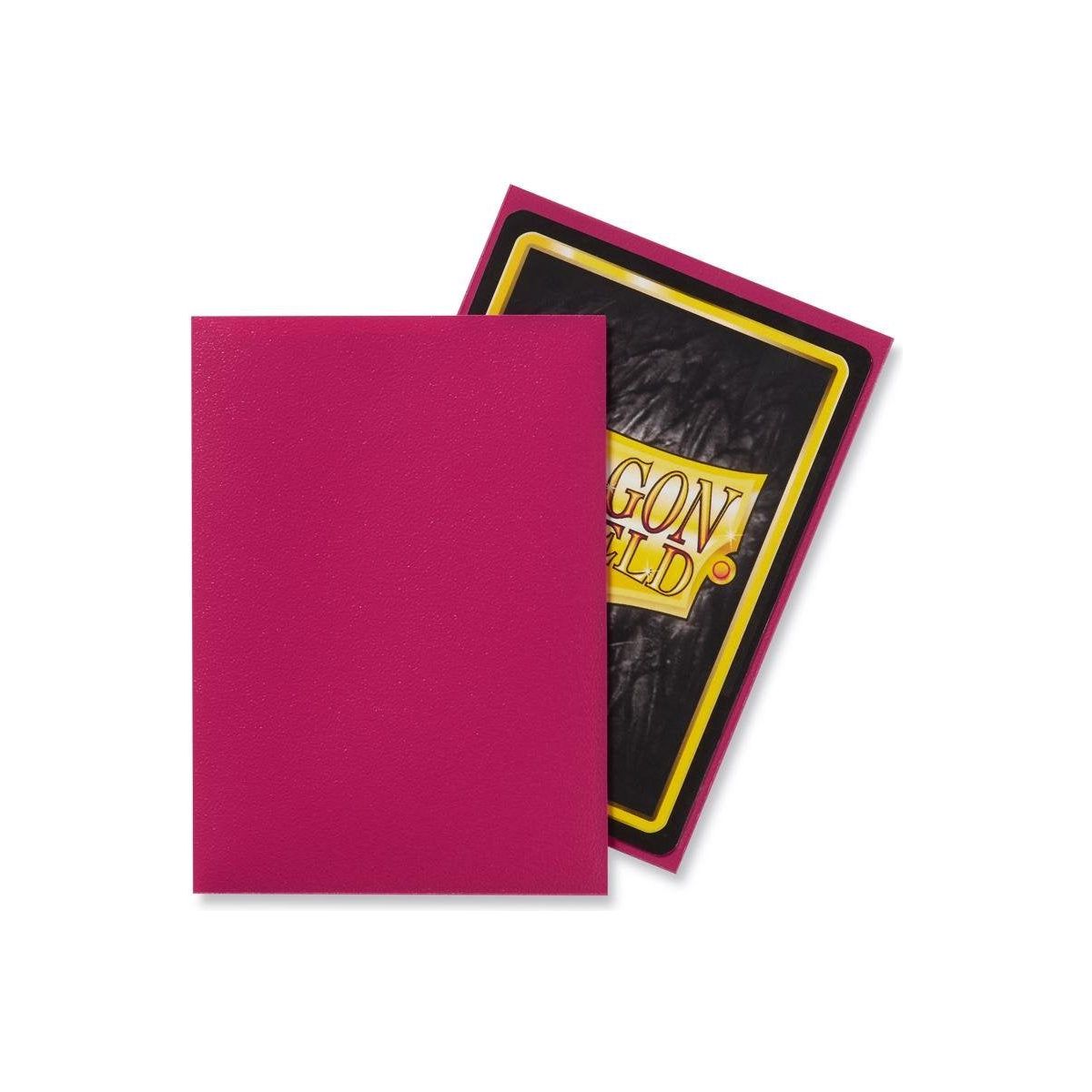Dragon Shield - Standard 'Magenta' Matte Sleeves 100 pack - PokeBox USA