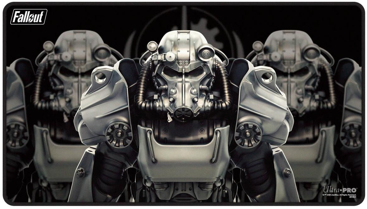 Image for Brotherhood of Steel Black Stitched Standard Gaming Playmat for Bethesda - Fallout - Playmats