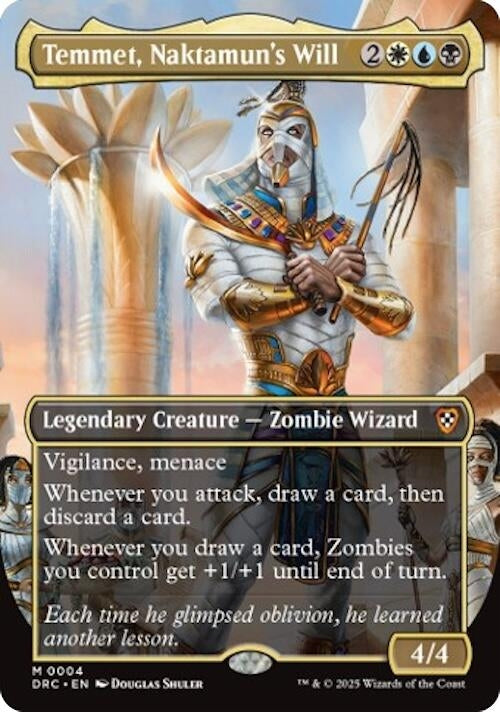 Temmet, Naktamun's Will (Borderless) (4) (Aetherdrift)