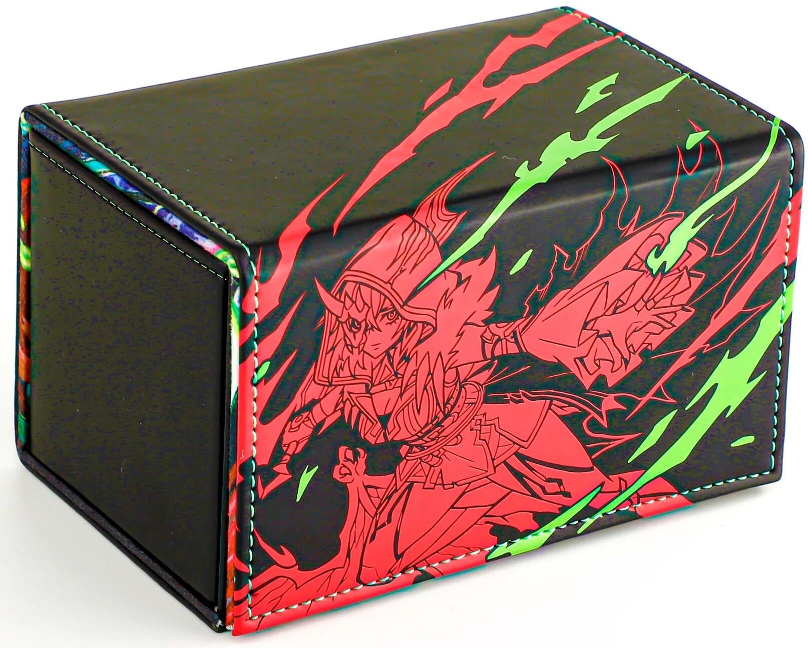 Image for Viridian Vex Faux Leather Dicewinder Deck Box (Red Belle) - Deck Boxes