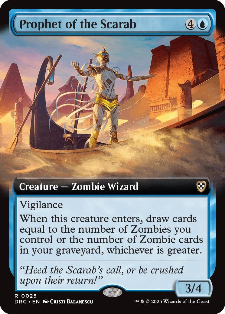 Prophet of the Scarab (Extended Art) (25) (Aetherdrift)