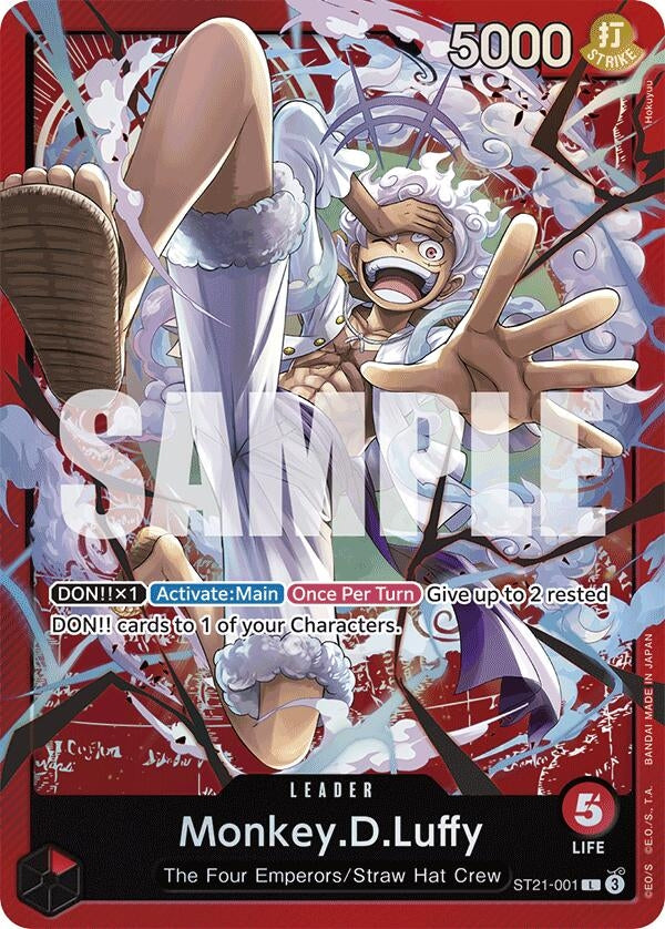 Image for Monkey.D.Luffy (001) (ST21-001) (Starter Deck EX: Gear 5) (ST-21) - One Piece Card Game