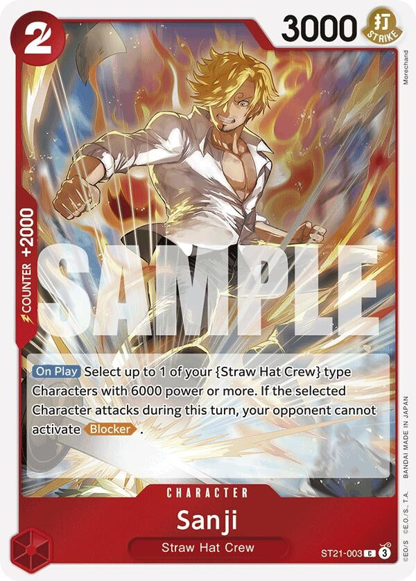 Image for Sanji (ST21-003) (Starter Deck EX: Gear 5) (ST-21) - One Piece Card Game