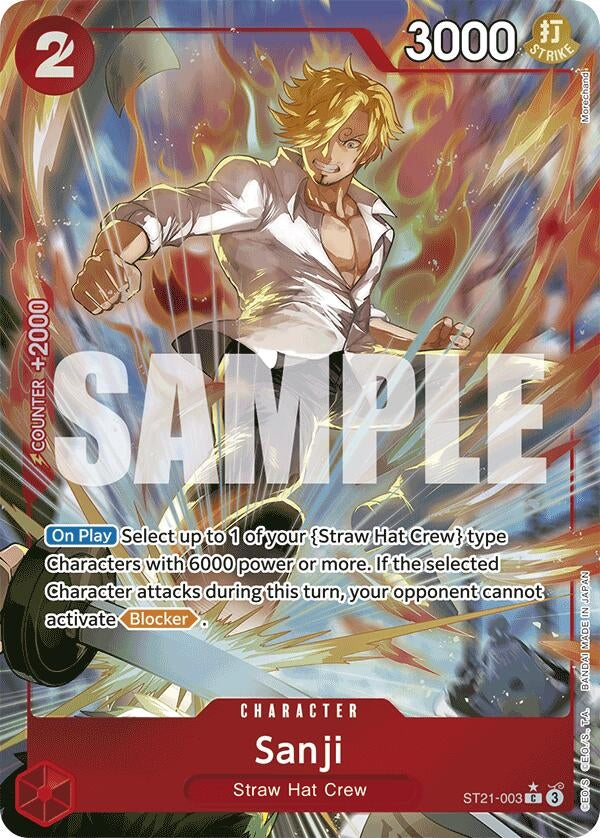 Image for Sanji (Parallel) (ST21-003) (Starter Deck EX: Gear 5) (ST-21) - One Piece Card Game