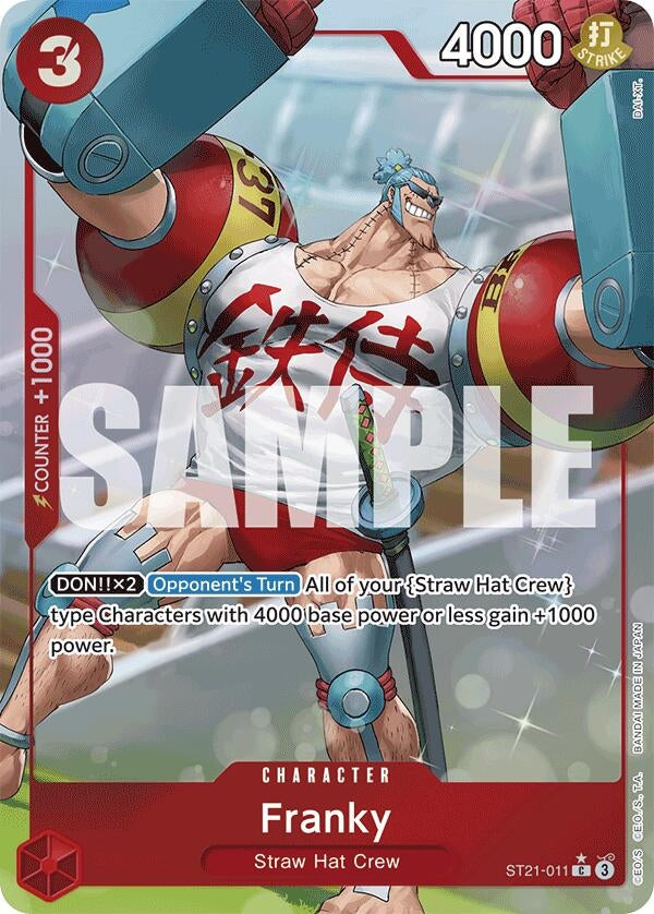 Image for Franky (Parallel) (ST21-011) (Starter Deck EX: Gear 5) (ST-21) - One Piece Card Game