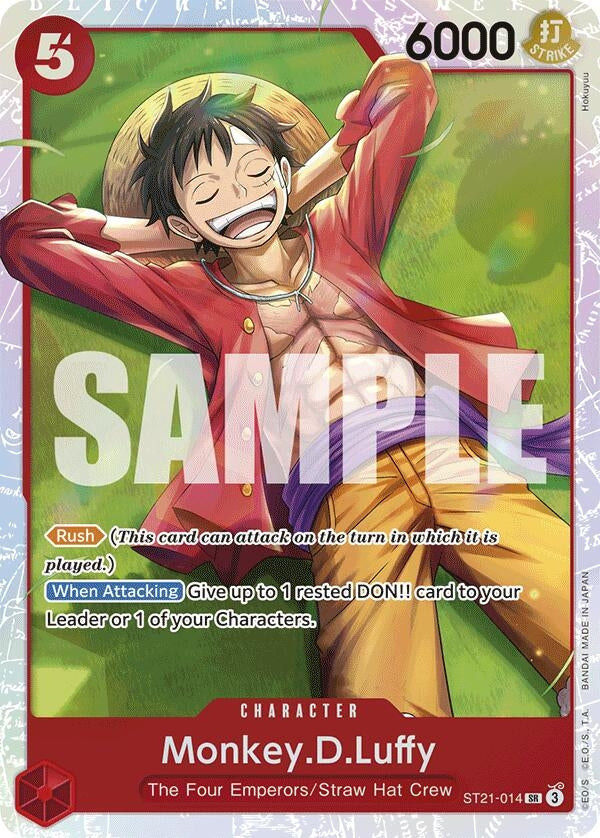 Image for Monkey.D.Luffy (014) (ST21-014) (Starter Deck EX: Gear 5) (ST-21) - One Piece Card Game