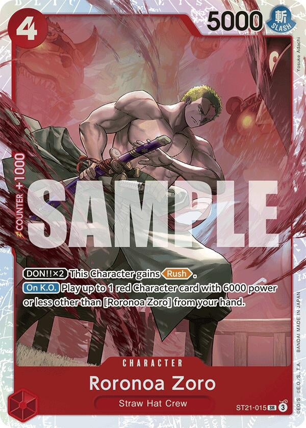 Image for Roronoa Zoro (ST21-015) (Starter Deck EX: Gear 5) (ST-21) - One Piece Card Game