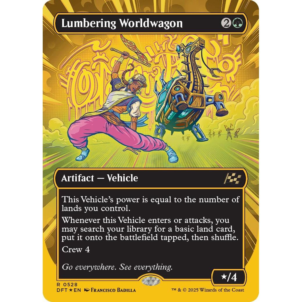 Lumbering Worldwagon (Borderless) (First-Place Foil) (528) (Aetherdrift) - PokeBox USA