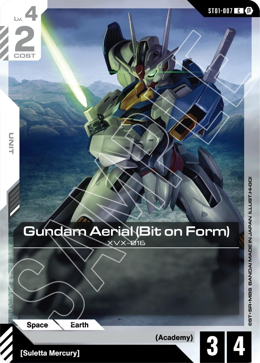 Image for Gundam Aerial (Bit on Form) (ST01-007) (Edition Beta) (GD01_b) - Gundam Card Game