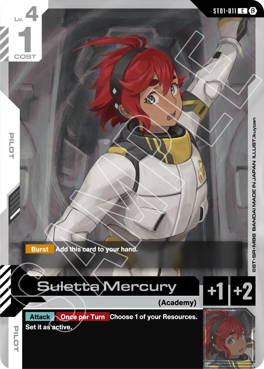 Image for Suletta Mercury (ST01-011) (Edition Beta) (GD01_b) - Gundam Card Game