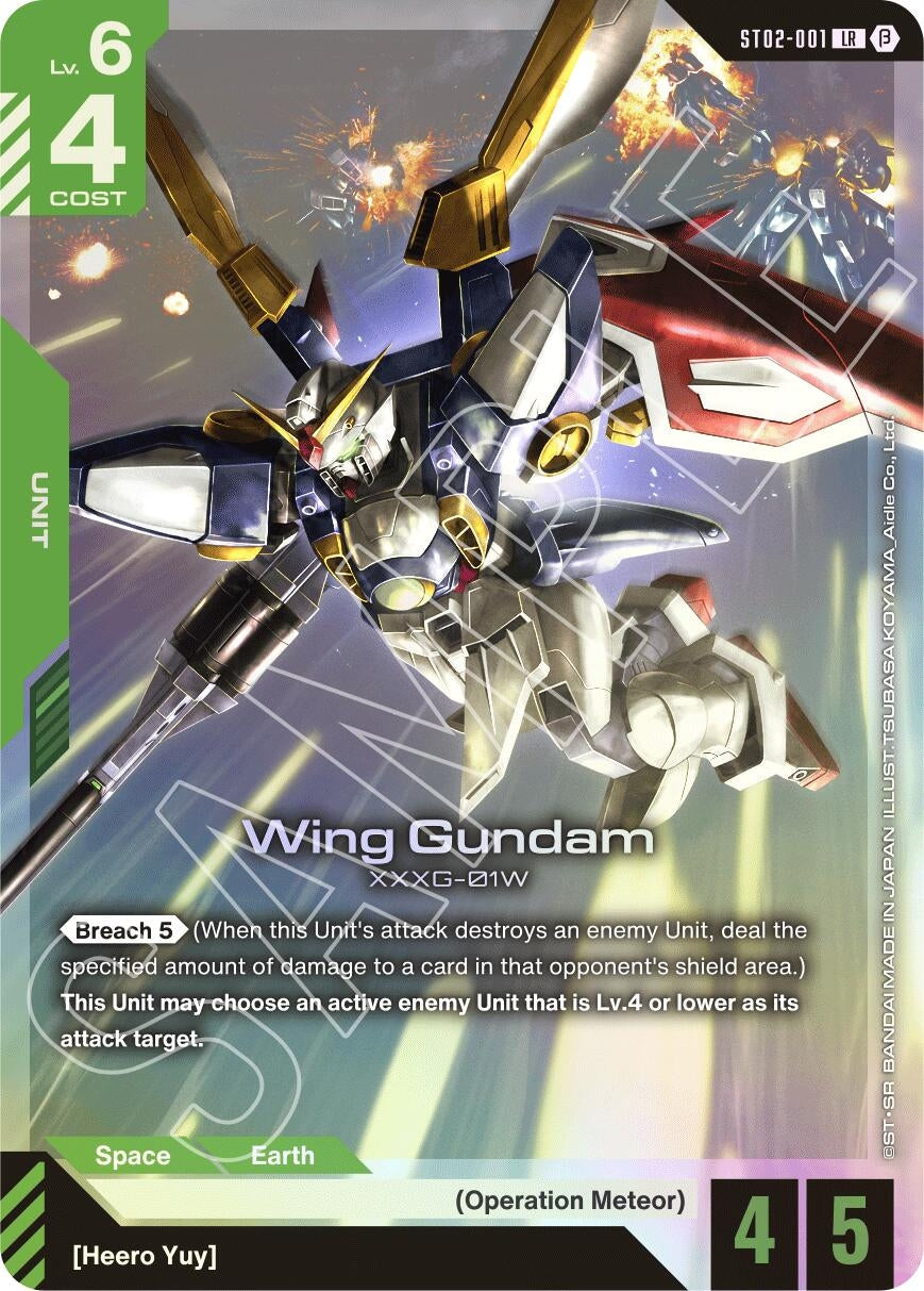 Image for Wing Gundam (ST02-001) (ST02-001) (Edition Beta) (GD01_b) - Gundam Card Game