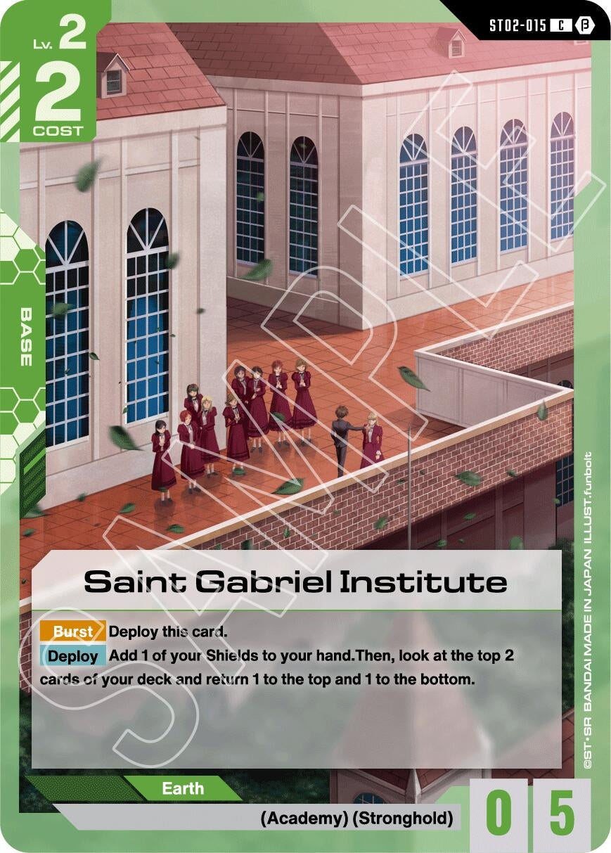 Image for Saint Gabriel Institute (ST02-015) (Edition Beta) (GD01_b) - Gundam Card Game