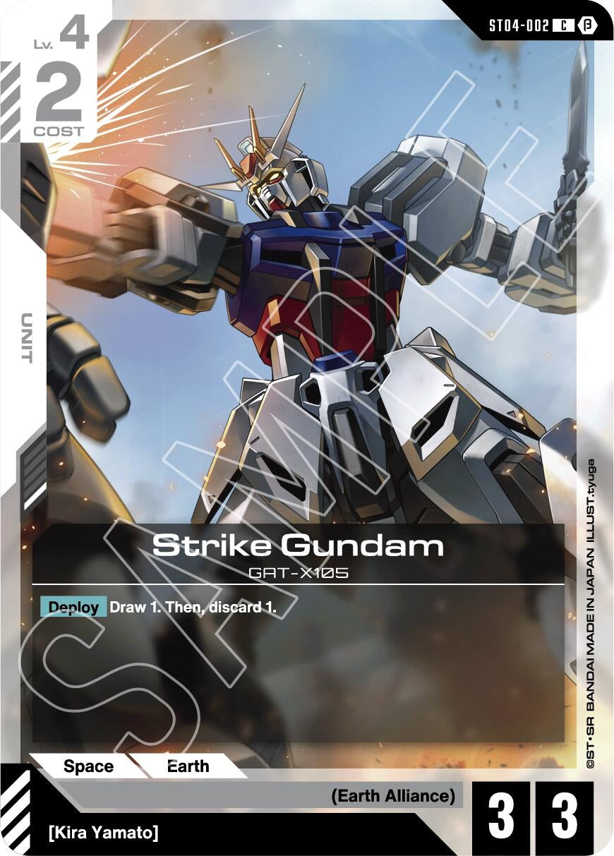 Image for Strike Gundam (ST04-002) (Edition Beta) (GD01_b) - Gundam Card Game