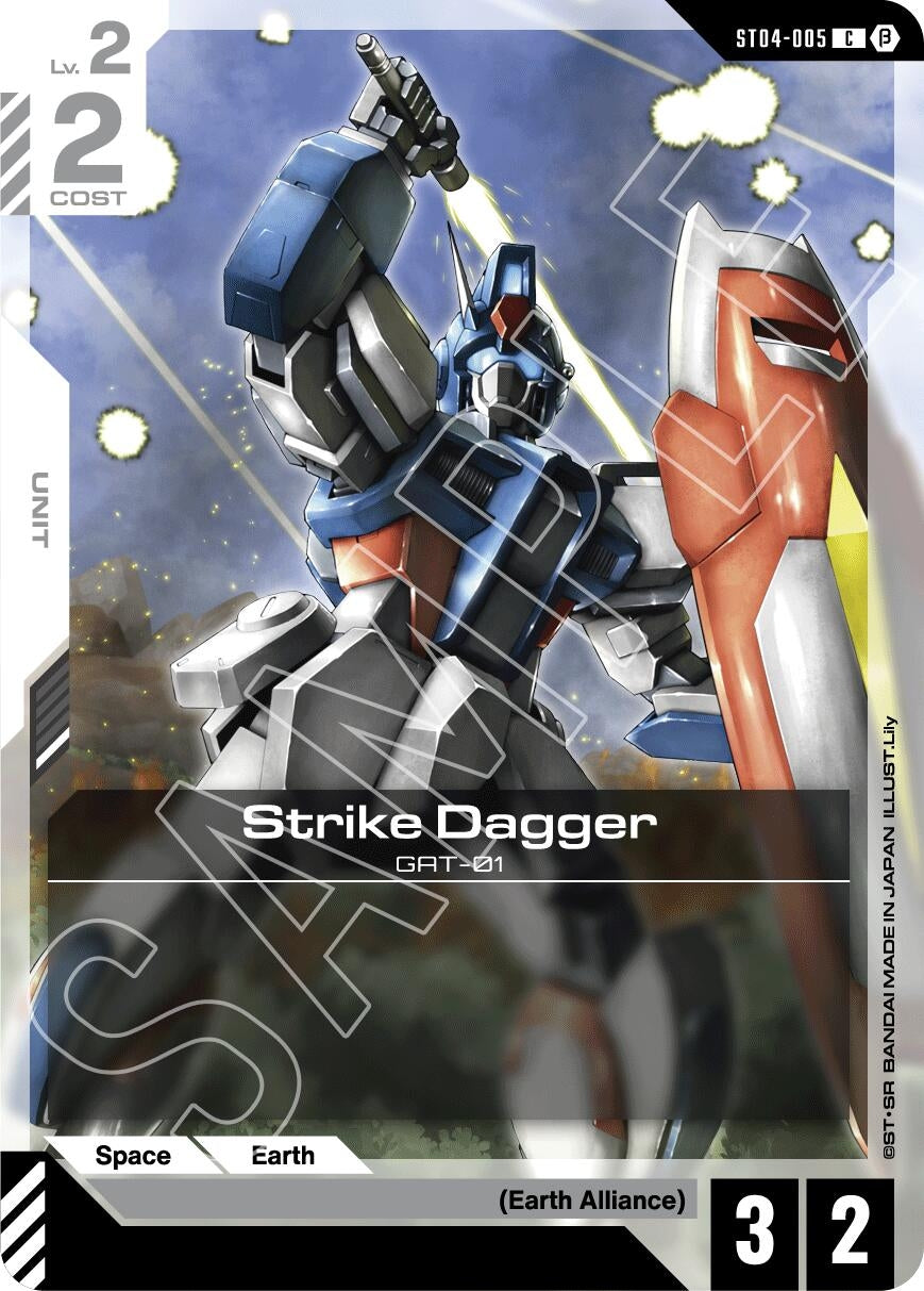Image for Strike Dagger (ST04-005) (Edition Beta) (GD01_b) - Gundam Card Game
