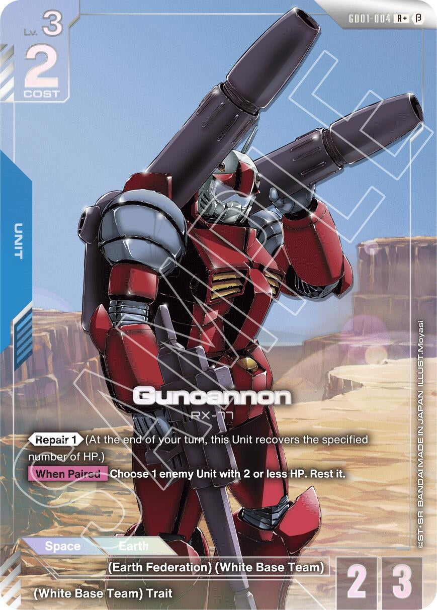 Image for Guncannon (R+) (GD01-004) (Edition Beta) (GD01_b) - Gundam Card Game