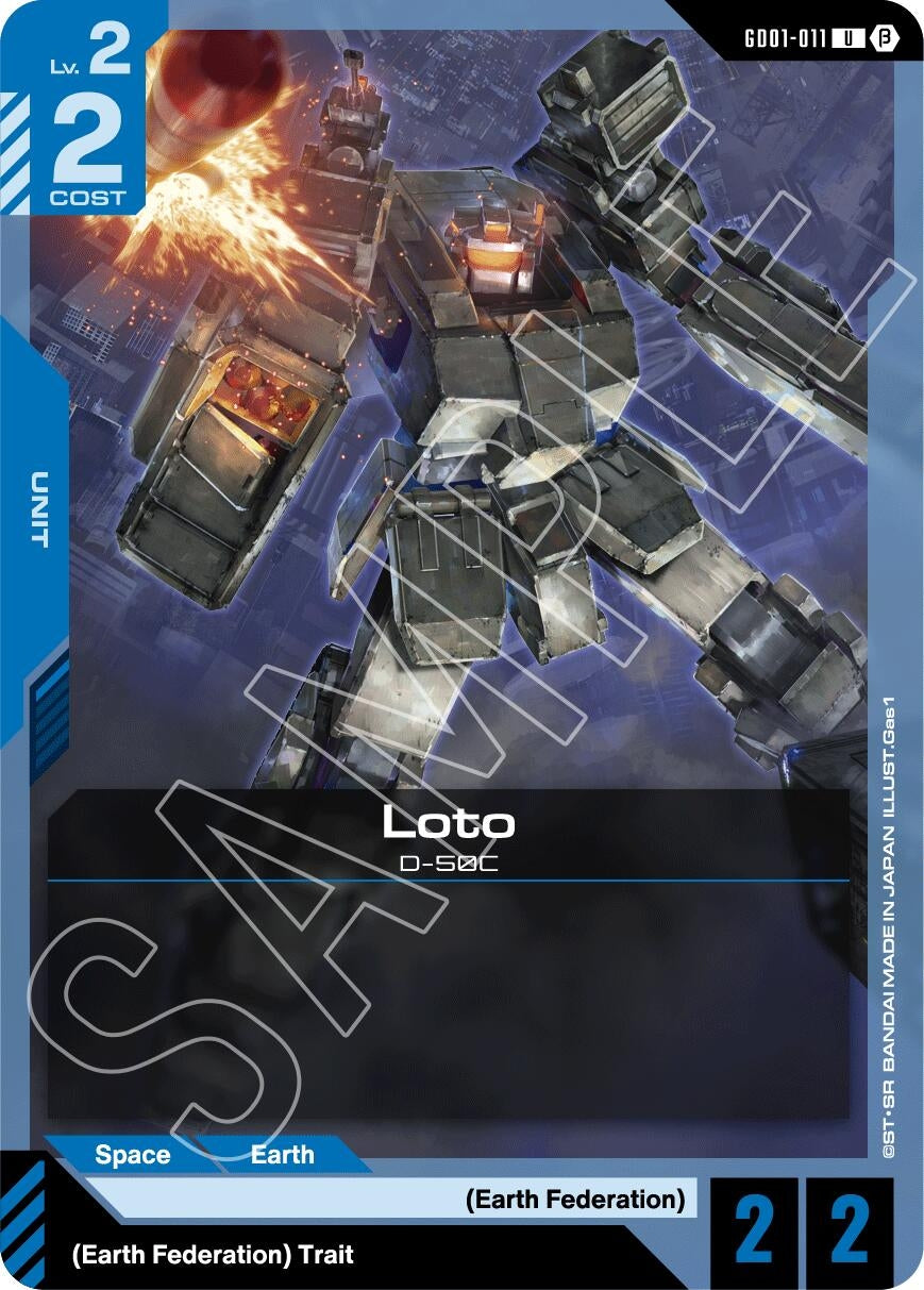 Image for Loto (GD01-011) (Edition Beta) (GD01_b) - Gundam Card Game